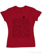 Tricou ADLER dama Mountains Rosu