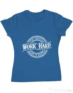 Tricou ADLER dama Work Hard Albastru azuriu