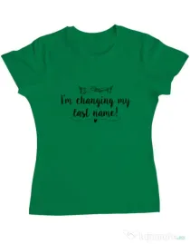 Tricou Mireasa ADLER dama Last name Verde