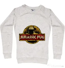 Bluza ADLER dama Jurassic Pug Migdala melanj