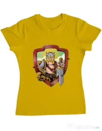 Tricou ADLER dama The Barbarian Galben
