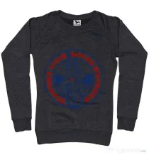 Bluza ADLER dama SUPPORT YOUR LOCAL HOOKERS Negru melanj