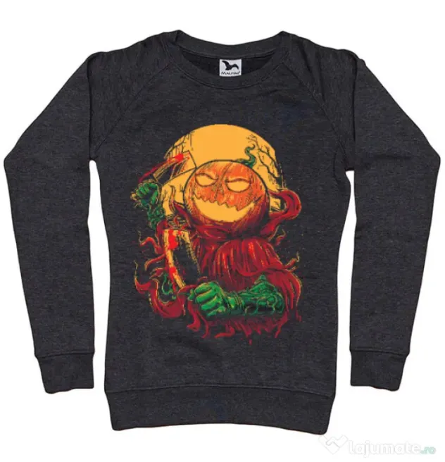 Bluza ADLER dama Pumpkinhead Butcher Negru melanj