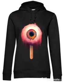 Hoodie dama cu gluga Eyesicle Negru