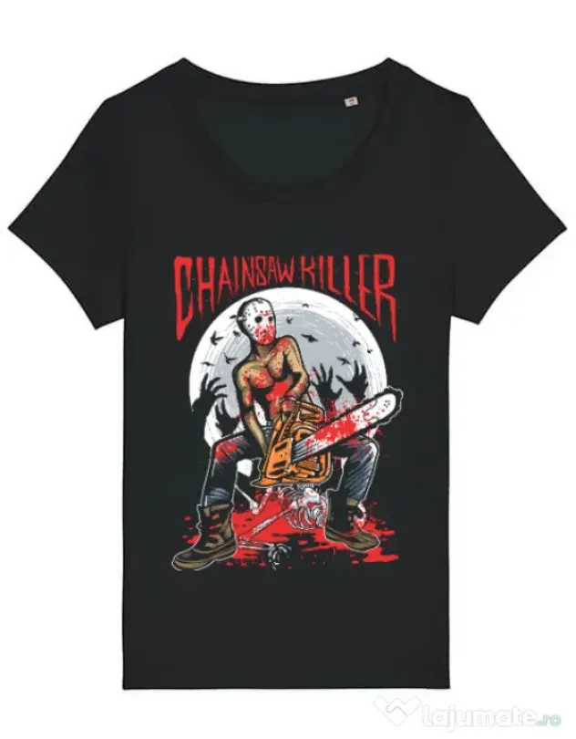 Tricou STANLEY STELLA dama Chainsaw killer Negru