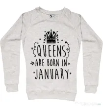 Bluza ADLER dama Queens are born in January Migdala melanj