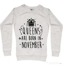Bluza ADLER dama Queens are born in November Migdala melanj
