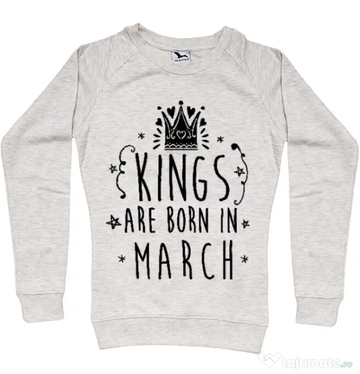 Bluza ADLER dama Kings are born in March Migdala melanj