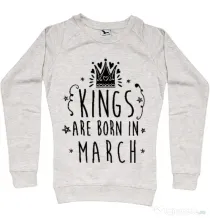 Bluza ADLER dama Kings are born in March Migdala melanj