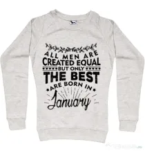 Bluza ADLER dama The best men are born in January Migdala melanj
