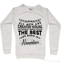 Bluza ADLER dama The best men are born in November Migdala melanj