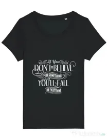 Tricou STANLEY STELLA dama Believe in something Negru