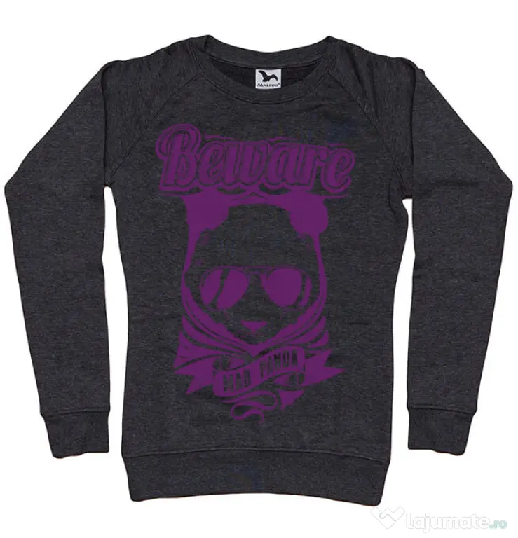 Bluza ADLER dama Mad Panda Negru melanj