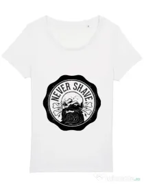 Tricou STANLEY STELLA dama Never shave Alb