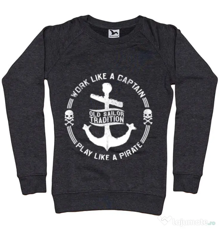 Bluza ADLER dama Old sailor tradition Negru melanj