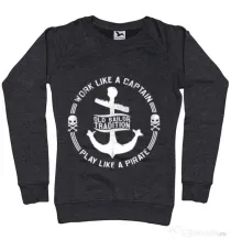 Bluza ADLER dama Old sailor tradition Negru melanj