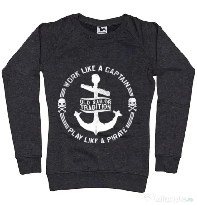Bluza ADLER dama Old sailor tradition Negru melanj