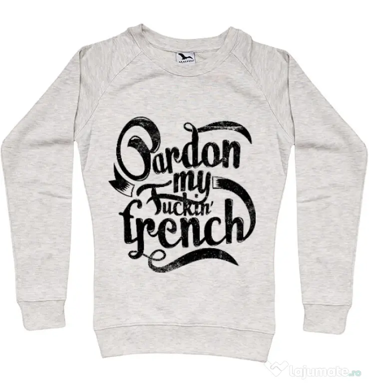 Bluza ADLER dama Pardon my fucking french Migdala melanj