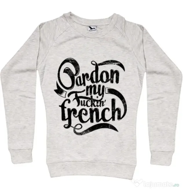 Bluza ADLER dama Pardon my fucking french Migdala melanj