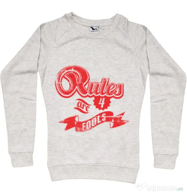 Bluza ADLER dama Rules are for fools Migdala melanj