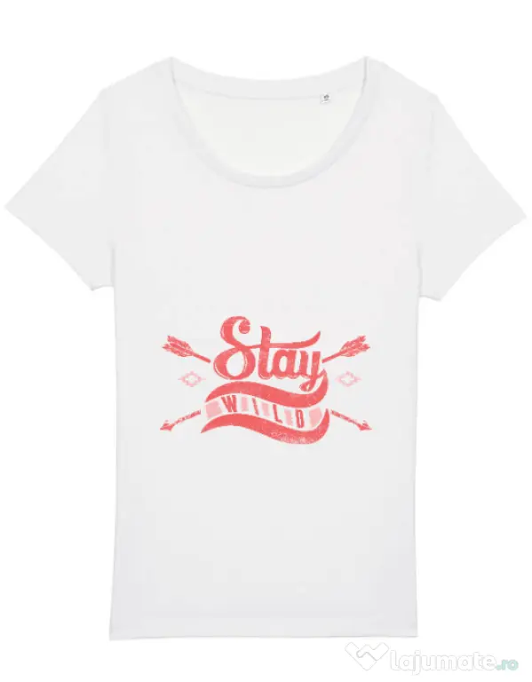 Tricou STANLEY STELLA dama Stay wild Alb