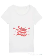 Tricou STANLEY STELLA dama Stay wild Alb