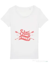 Tricou STANLEY STELLA dama Stay wild Alb