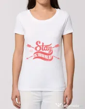 Tricou STANLEY STELLA dama Stay wild Alb
