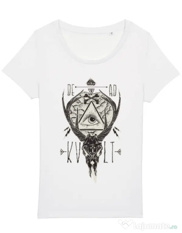 Tricou STANLEY STELLA dama Dead kult Alb
