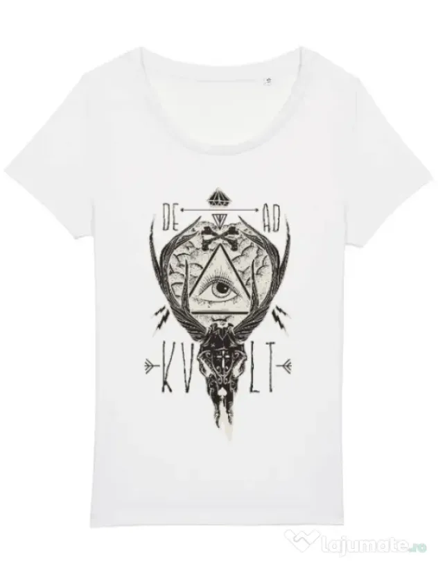 Tricou STANLEY STELLA dama Dead kult Alb