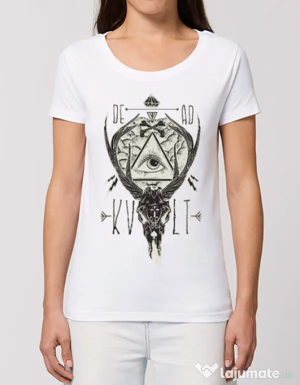Tricou STANLEY STELLA dama Dead kult Alb
