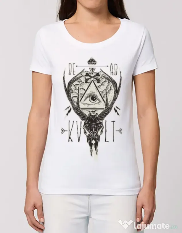 Tricou STANLEY STELLA dama Dead kult Alb