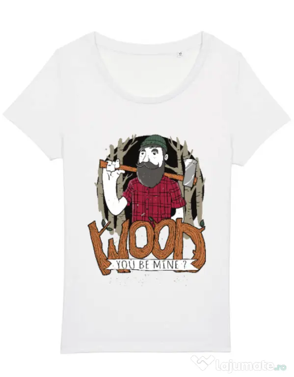 Tricou STANLEY STELLA dama Wood you be mine Alb