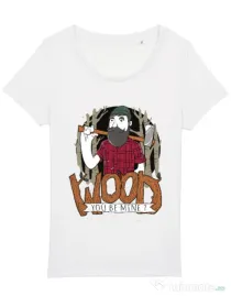 Tricou STANLEY STELLA dama Wood you be mine Alb