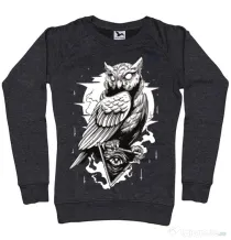 Bluza ADLER dama Owl Negru melanj