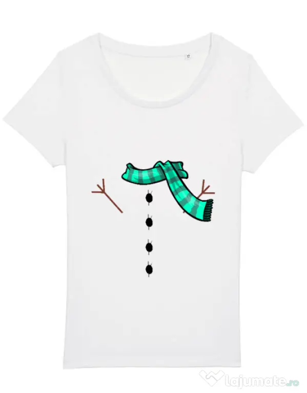 Tricou STANLEY STELLA dama Snowman Alb
