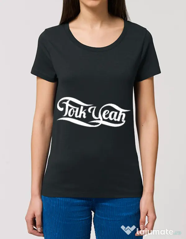 Tricou STANLEY STELLA dama Folk yeah Negru