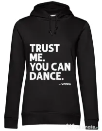 Hoodie dama cu gluga You can dance Negru