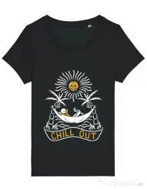 Tricou STANLEY STELLA dama Chill out Negru