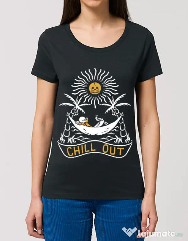 Tricou STANLEY STELLA dama Chill out Negru
