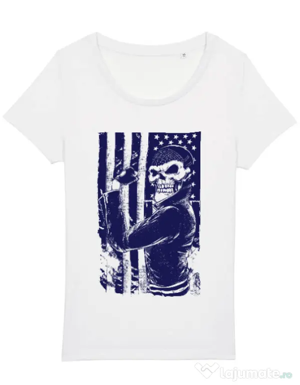 Tricou STANLEY STELLA dama Motorist Alb