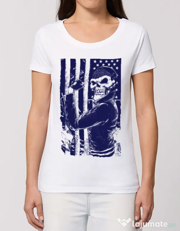 Tricou STANLEY STELLA dama Motorist Alb