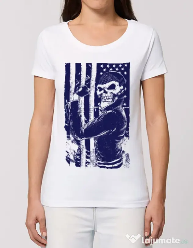 Tricou STANLEY STELLA dama Motorist Alb