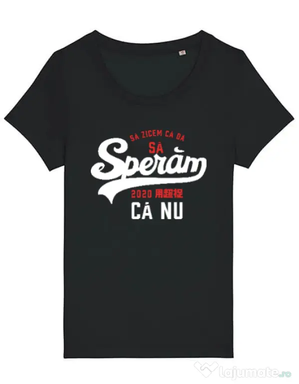 Tricou STANLEY STELLA dama Sa speram ca nu Negru