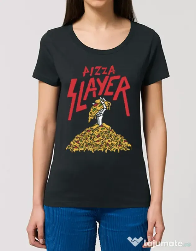 Tricou STANLEY STELLA dama Pizza slayer Negru
