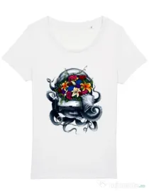 Tricou STANLEY STELLA dama Space bloom Alb