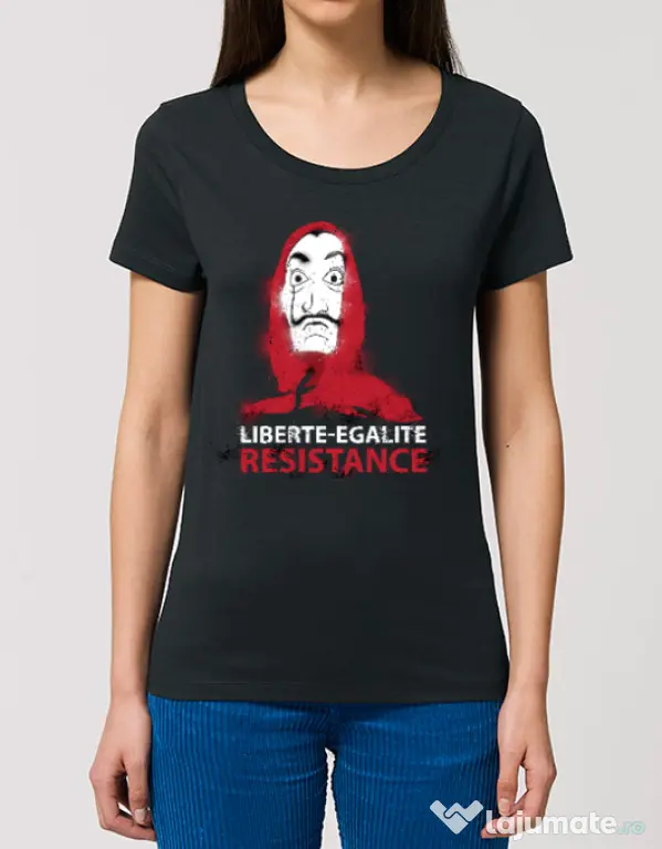 Tricou STANLEY STELLA dama Symbol of resistance Negru