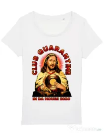 Tricou STANLEY STELLA dama Club quarantine Alb