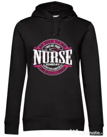 Hoodie dama cu gluga Nice to me Negru