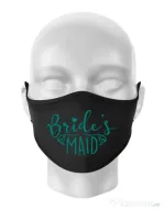 Masca personalizata reutilizabila Brides maid Negru